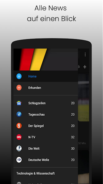 Run android online APK News Deutschland - Nachrichten from MyAndroid or emulate News Deutschland - Nachrichten using MyAndroid