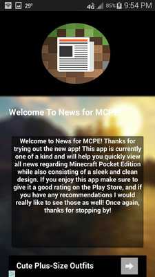 Emulate Android APK News for MCPE
