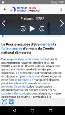 Emulate Android APK News in Slow French Emulate Android APK News in Slow French