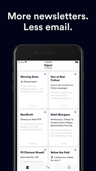 Emulate iPhone app Newsletter Reader by Meco using MyAndroid Emulate iPhone app Newsletter Reader by Meco using MyAndroid