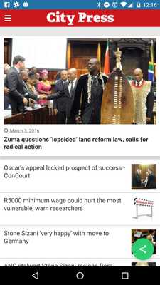 Emulate Android APK Newspapers South Africa