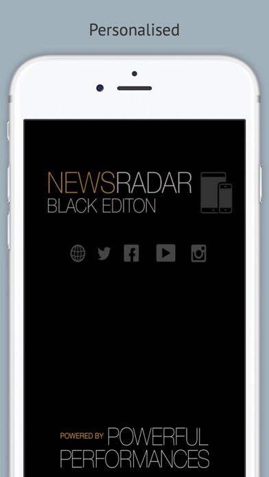 Emulate iPhone app NewsRadar - Black Edition using MyAndroid