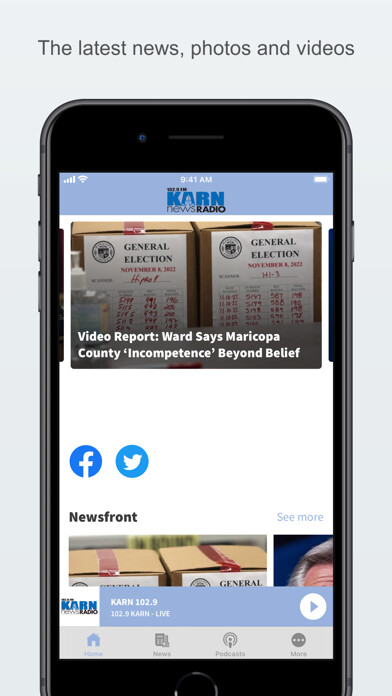 Emulate iPhone app NewsRadio 102.9 KARN using MyAndroid Emulate iPhone app NewsRadio 102.9 KARN using MyAndroid