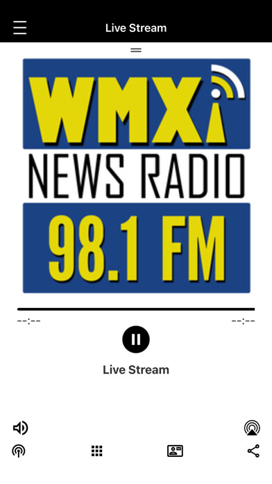 Emulate iPhone app News Radio 98.1 using MyAndroid