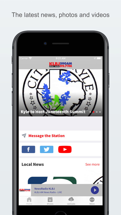 Emulate iPhone app NewsRadio KLBJ using MyAndroid Emulate iPhone app NewsRadio KLBJ using MyAndroid