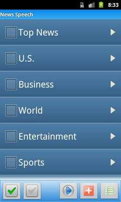 Emulate Android APK News Speech