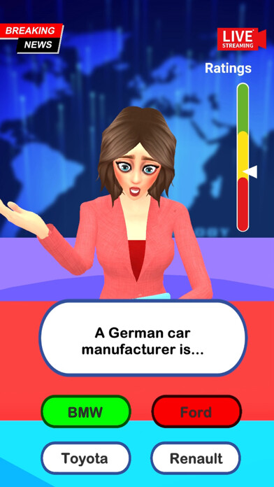 Emulate iPhone app News Trivia 3D using MyAndroid