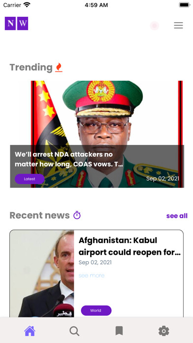 Emulate iPhone app Newsworthy using MyAndroid
