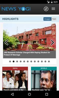 Emulate Android APK NewsYogi.