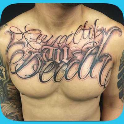 Emulate Android APK New Tattoo Lettering Designer