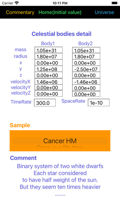 Emulate iPhone app NewtonianMechanicsLight using MyAndroid