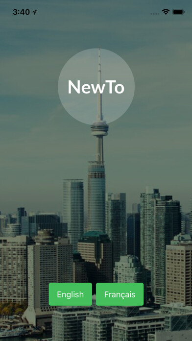 Emulate iPhone app NewTo - Toronto Newcomer App using MyAndroid