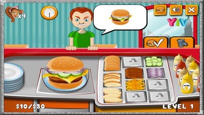 Emulate iPhone app New Ultimate Kitchen Burger Maker using MyAndroid