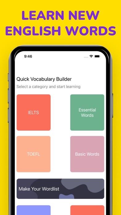 Emulate iPhone app New Vocabulary Builder Vocab using MyAndroid Emulate iPhone app New Vocabulary Builder Vocab using MyAndroid