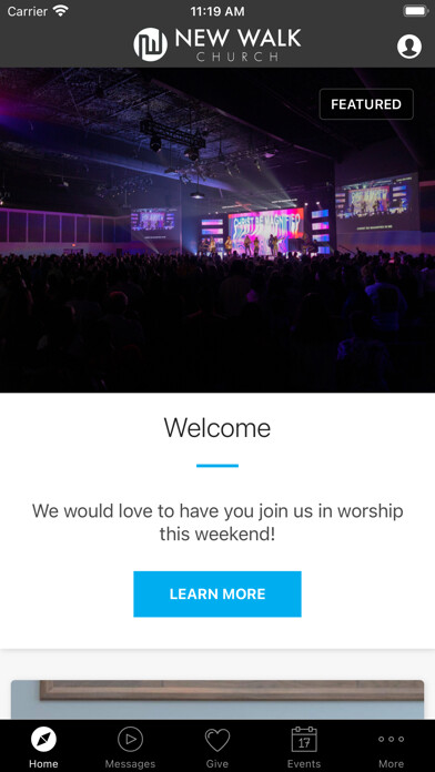 Emulate iPhone app New Walk Church using MyAndroid