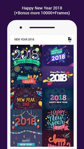 Run android online APK New Year 2018 Photos & Frames from MyAndroid or emulate New Year 2018 Photos & Frames using MyAndroid
