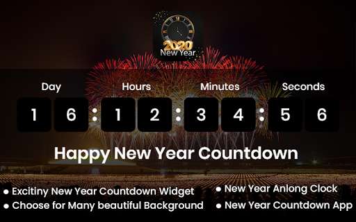 Run android online APK New Year 2020 Countdown - 2020 Countdown Timer from MyAndroid or emulate New Year 2020 Countdown - 2020 Countdown Timer using MyAndroid
