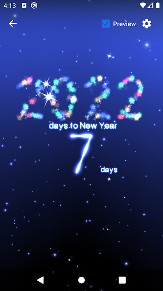 Run android online APK New Year Countdown 2022 from MyAndroid or emulate New Year Countdown 2022 using MyAndroid