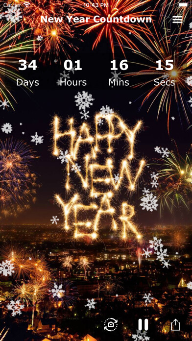 Emulate iPhone app New Year Countdown 2023 using MyAndroid Emulate iPhone app New Year Countdown 2023 using MyAndroid