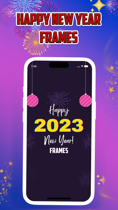 Emulate iPhone app New Year Frames & Wallpapers using MyAndroid