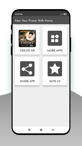 Run android online APK New Year Photo Frames With Name 2022 from MyAndroid or emulate New Year Photo Frames With Name 2022 using MyAndroid