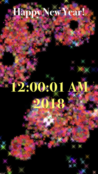Emulate iPhone app New Years Countdown 2018 HD using MyAndroid
