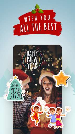 Run android online APK New Year Stickers & Greetings from MyAndroid or emulate New Year Stickers & Greetings using MyAndroid