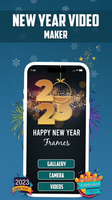 Emulate iPhone app New Year Video Maker 2023 using MyAndroid