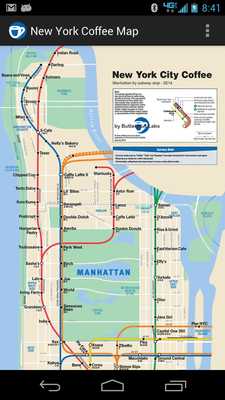 Emulate Android APK New York Coffee Map Emulate Android APK New York Coffee Map