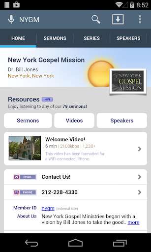 Run android online APK New York Gospel Mission from MyAndroid or emulate New York Gospel Mission using MyAndroid