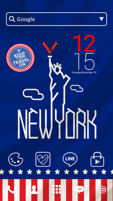 Emulate Android APK NEW YORK LINE Launcher theme