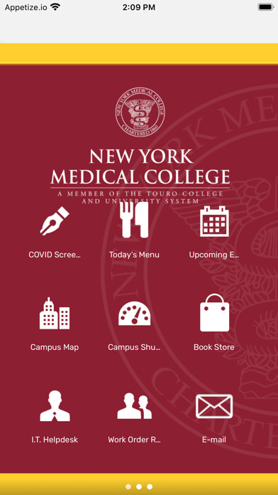 Emulate iPhone app New York Medical College using MyAndroid