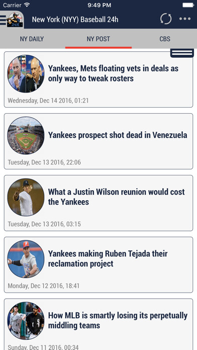 Emulate iPhone app New York (NYY) Baseball 24h using MyAndroid Emulate iPhone app New York (NYY) Baseball 24h using MyAndroid