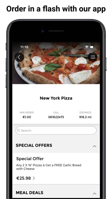 Emulate iPhone app New York Pizza Ballina using MyAndroid Emulate iPhone app New York Pizza Ballina using MyAndroid