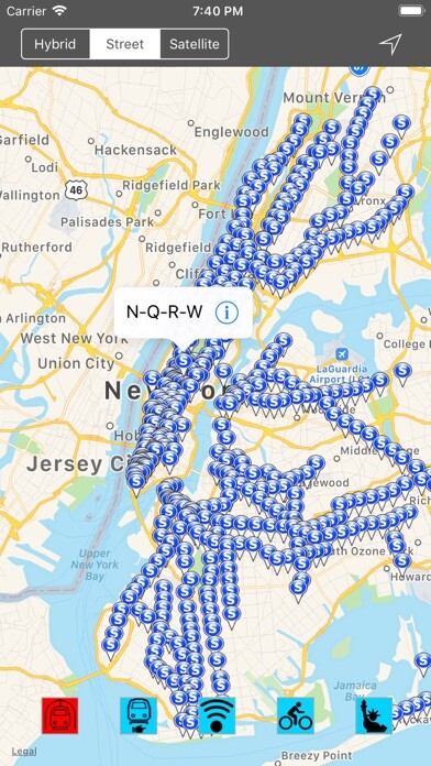Emulate iPhone app New York Subways Stations Pro using MyAndroid