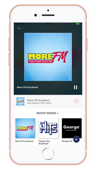 Emulate iPhone app New Zealand Radio - AM/FM using MyAndroid