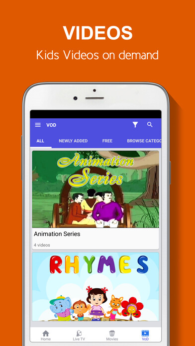 Emulate iPhone app nexGTv Kids - Rhymes Cartoons using MyAndroid Emulate iPhone app nexGTv Kids - Rhymes Cartoons using MyAndroid