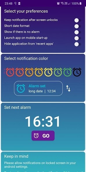 Run android online APK Next alarm lockscreen from MyAndroid or emulate Next alarm lockscreen using MyAndroid Run android online APK Next alarm lockscreen from MyAndroid or emulate Next alarm lockscreen using MyAndroid