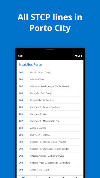 Run android online APK Next.Bus Porto: Bus Schedules from MyAndroid or emulate Next.Bus Porto: Bus Schedules using MyAndroid