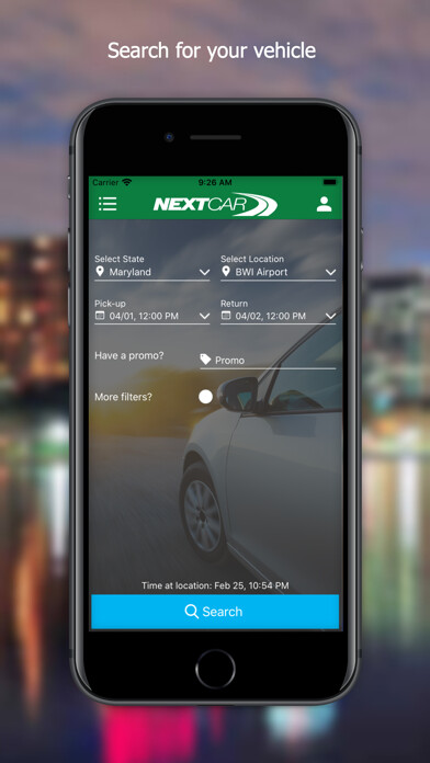 Emulate iPhone app NextCar - Car Rental App using MyAndroid Emulate iPhone app NextCar - Car Rental App using MyAndroid