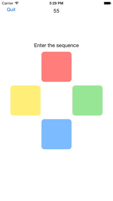 Emulate iPhone app Next Color to Memorize using MyAndroid Emulate iPhone app Next Color to Memorize using MyAndroid