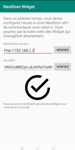 Run android online APK NextDom Widget from MyAndroid or emulate NextDom Widget using MyAndroid