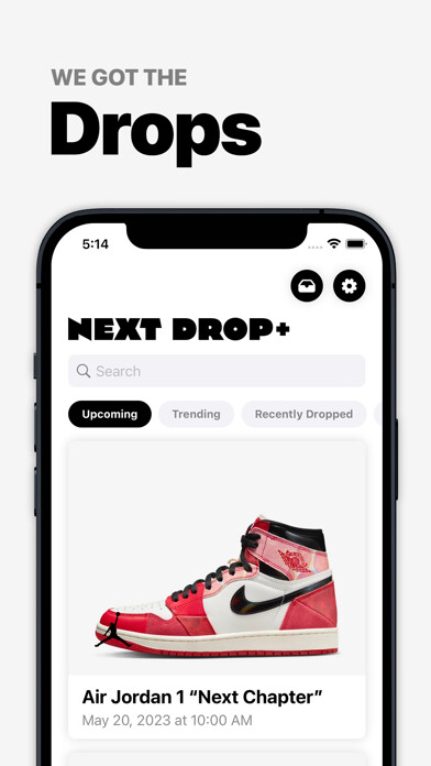 Emulate iPhone app Next Drop – Sneaker Releases using MyAndroid