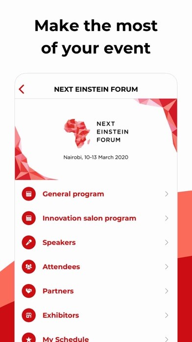 Emulate iPhone app Next Einstein Forum 2020 using MyAndroid Emulate iPhone app Next Einstein Forum 2020 using MyAndroid