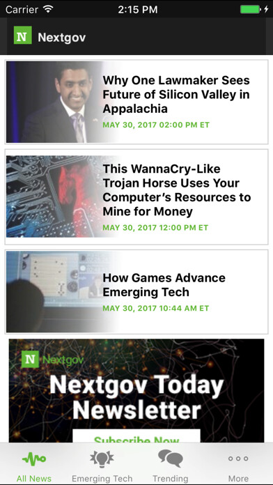 Emulate iPhone app Nextgov using MyAndroid Emulate iPhone app Nextgov using MyAndroid