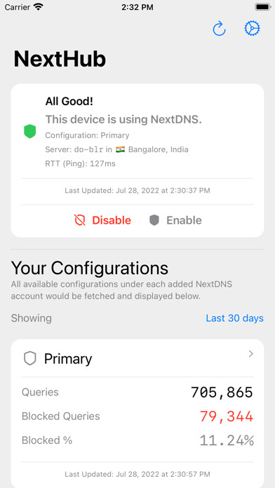Emulate iPhone app NextHub Remote using MyAndroid