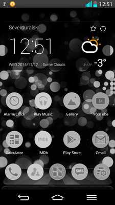 Emulate Android APK NEXT LAUNCHER THEME CirclesWHT