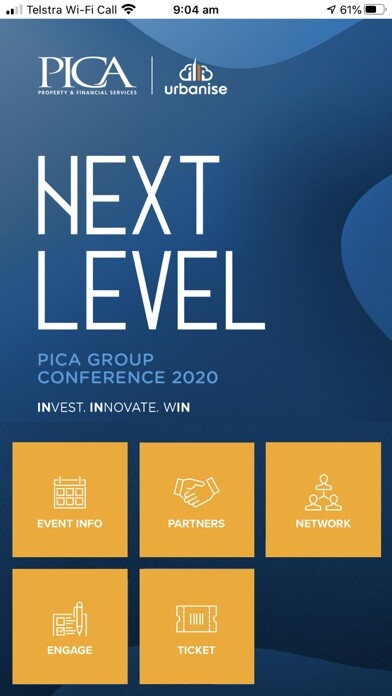 Emulate iPhone app Next Level 2020 - PICA Group using MyAndroid