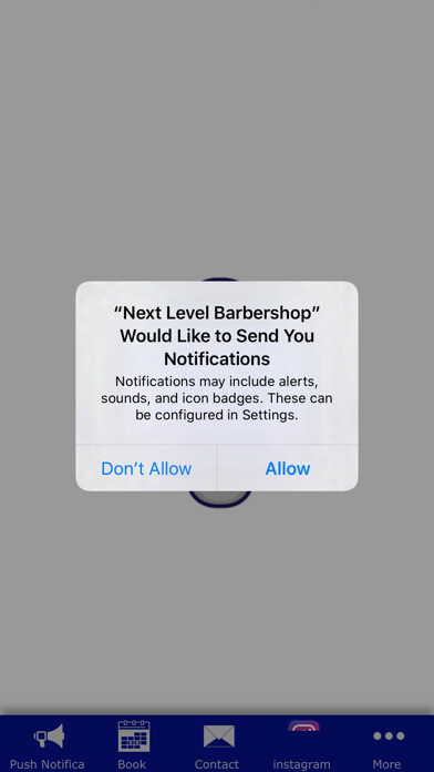 Emulate iPhone app Next Level Barbershop using MyAndroid