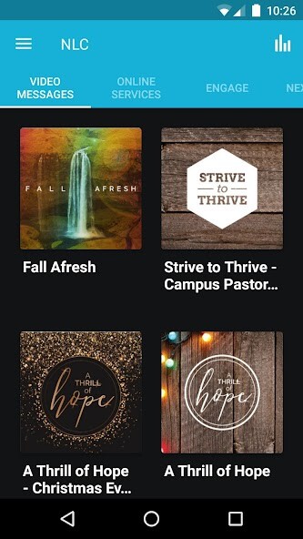 Emulate iPhone app Next Level Church App using MyAndroid Emulate iPhone app Next Level Church App using MyAndroid